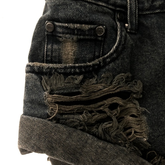 One Teaspoon Free People Bandit Shorts Shredded XL - Picture 4 of 8